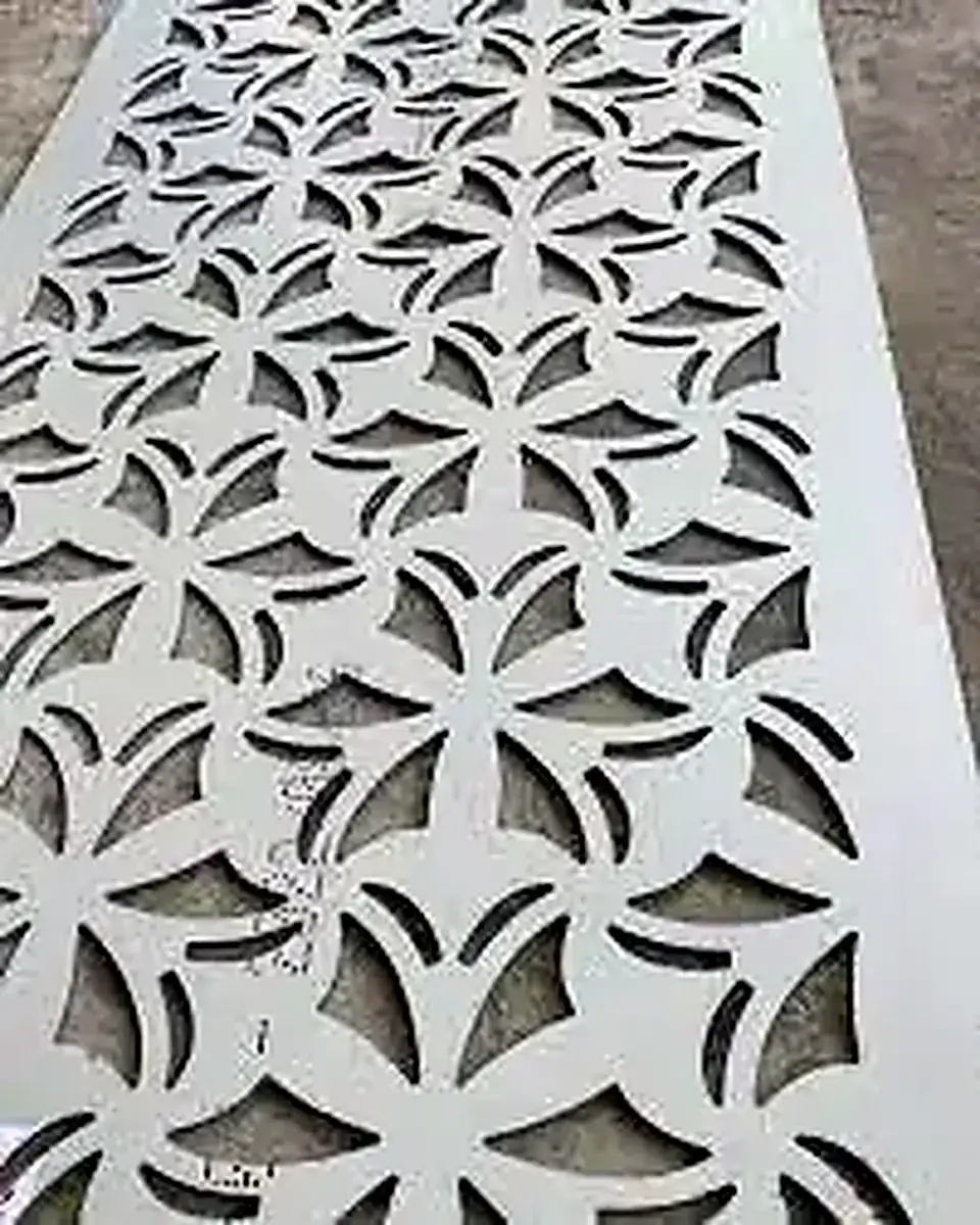 Panel PVC board berpola hasil CNC routing